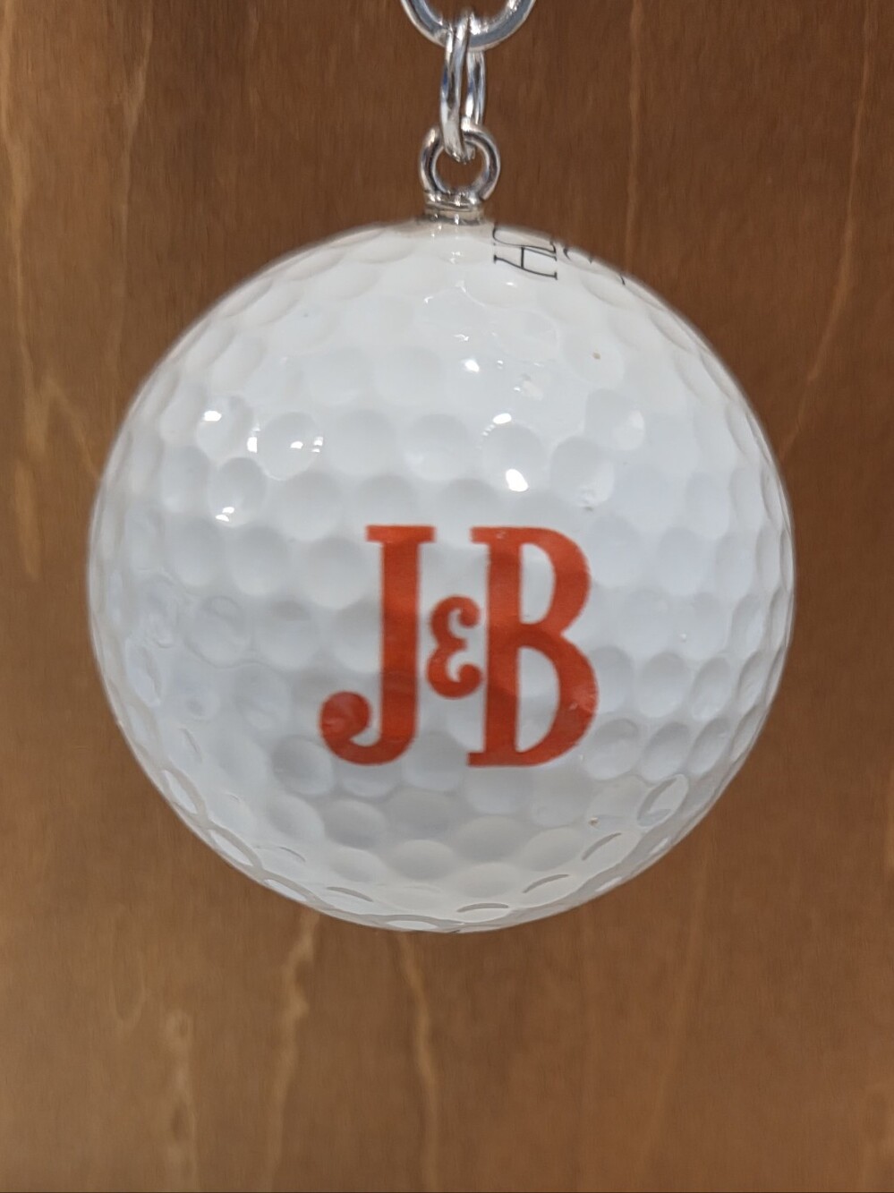 Rare J&B Scotch Vintage Logo Golf Ball Keychain Bag Marker